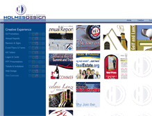 Tablet Screenshot of holmesgraphicdesign.com